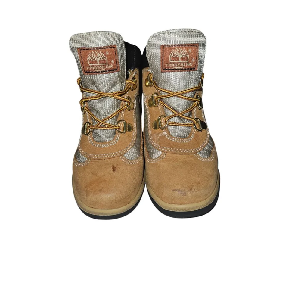 Toddler Boys Timberland Boots US 12 Tan Black Hiking Field Boots